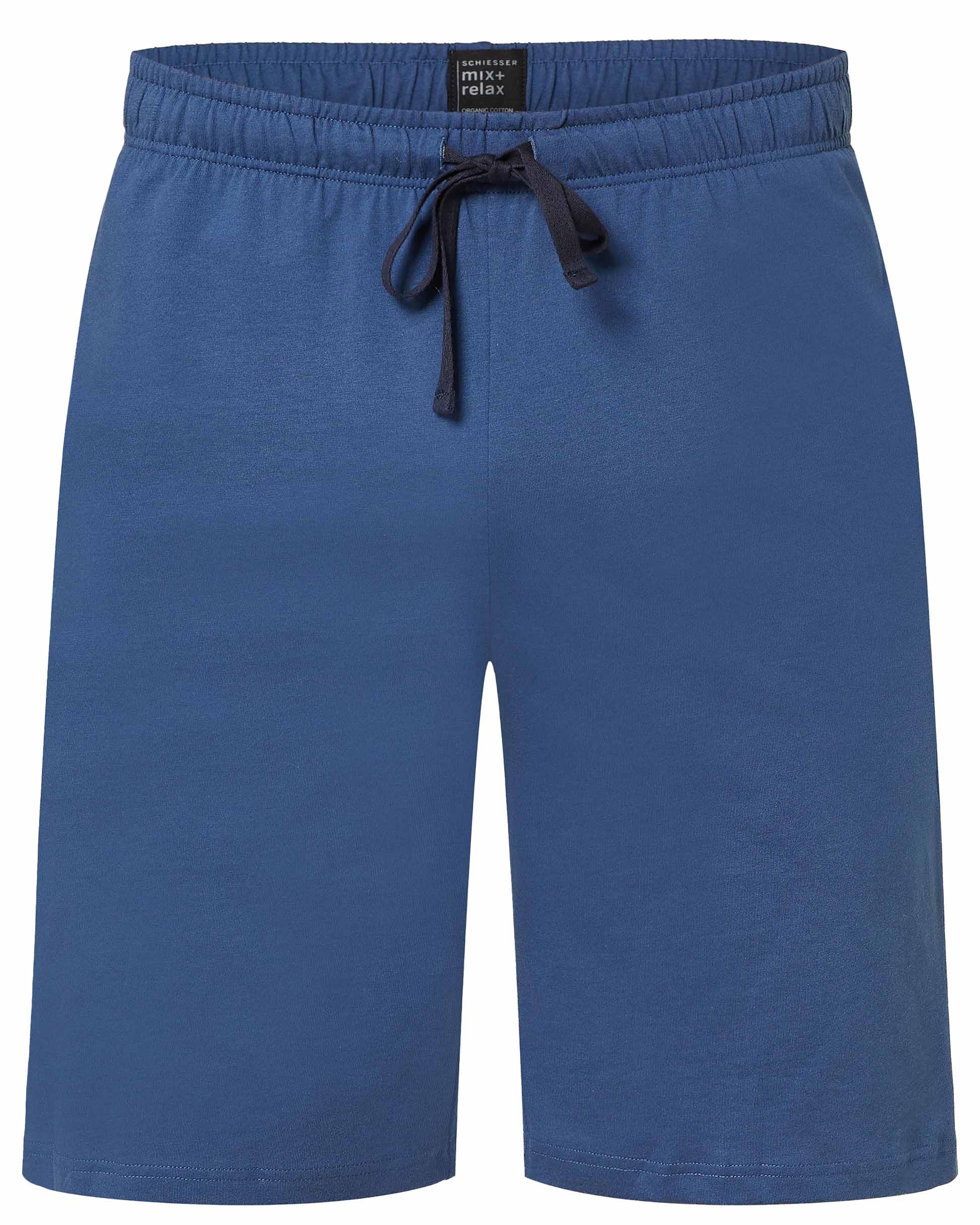 Schiesser Pyjamabroek kort model royal blue afbeelding
